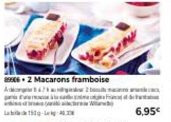 Thiriet 2 Macarons framboise offre
