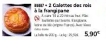 Thiriet 2 Galettes des rois à la frangipane offre