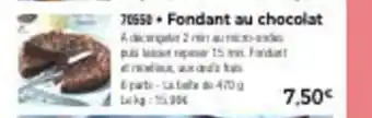 Thiriet Fondant au chocolat offre