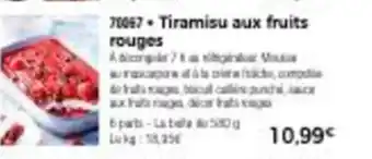 Thiriet Tiramisu aux fruits rouges offre