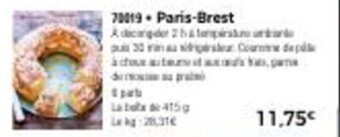 Thiriet Paris-Brest offre
