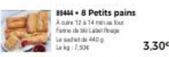 Thiriet 8 Petits pains offre