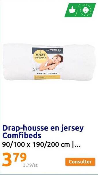 Action Drap-housse en jersey comfibeds offre