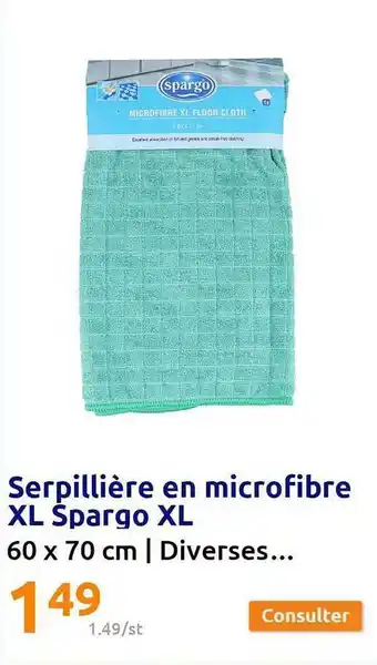 Action Serpillière en microfibre xl spargo xl offre