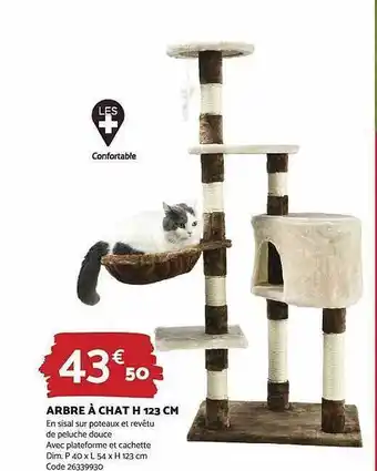 Bricomarché Arbre à chat h 123 cm offre