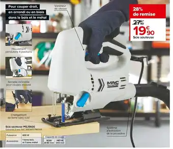 Castorama Scie Sauteuse MSJ600 offre