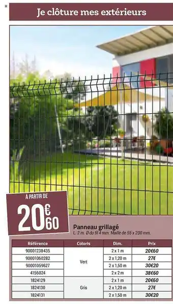 Bricorama Panneau grillagé offre