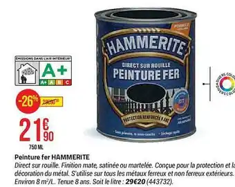 Peinture fer hammerite