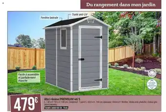 Bricorama Abri résine premium 46 s offre