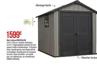 Abri résine brossium