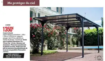 Bricorama Carport toit plat offre