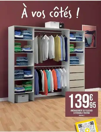 Bricorama Aménagement de placard extensible tristan offre