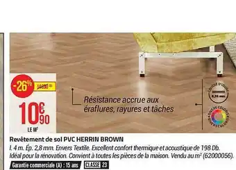 Bricorama Revêtement de sol pvc herrin brown offre
