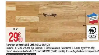 Bricorama Parquet contrecollé chêne luberon offre