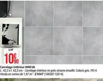 Bricorama Carrelage intérieur maeva offre
