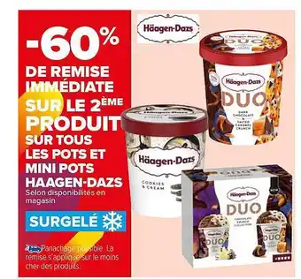 Carrefour Market Pots et mini pots häagen-dazs offre