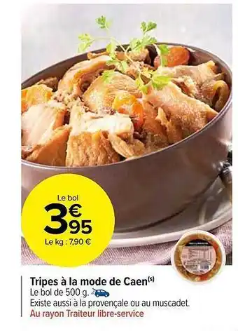 Carrefour Market Tripes à la mode de caen offre