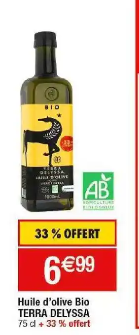 Huile d'olive bio terra delyssa
