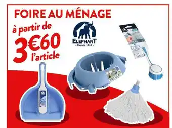 Cora x Carrefour Foire au ménage éléphant offre
