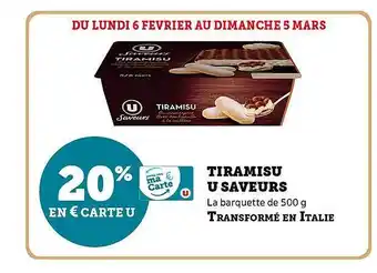 U Express Tiramisu u saveurs offre