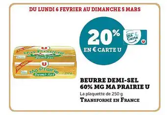 U Express Beurre demi-sel 60% mg ma prairie u offre