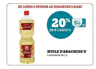 U Express Huile d'arachide u offre