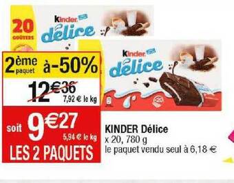 Cora x Carrefour Kinder délice offre