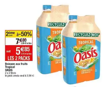 Cora x Carrefour Boisson aux fruits tropical oasis offre