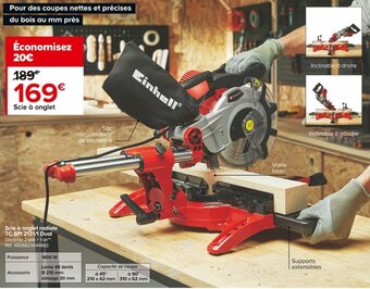 Castorama Scie Á Onglet Radiale TC-SM 2131/1 Dual offre