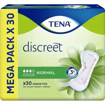 Auchan Supermarché Serviettes lady discreet tena x 30 offre