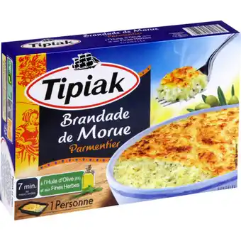 Auchan Supermarché Brandade de morue parmentier surgelée tipiak offre