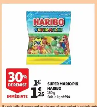 Auchan Supermarché Super mario pik haribo offre