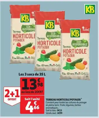 Auchan Supermarché Terreau horticole potager offre