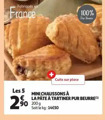 Auchan Supermarché Mini chaussons à la pâte à tartiner pur beurre(1) offre