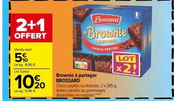 Carrefour Brownie à partager brossard offre