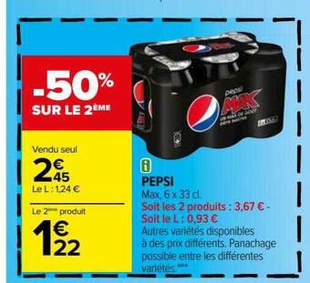 Carrefour Pepsi offre