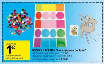Carrefour Loisirs créatifs offre