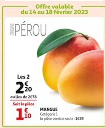 Auchan Supermarché Mangue offre