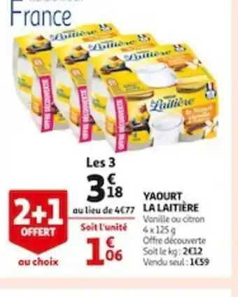 Auchan Supermarché Yaourt La Laitière offre