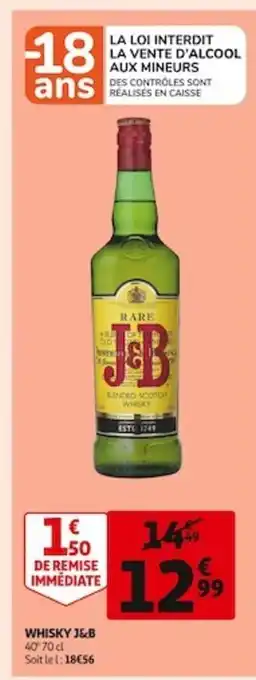 Auchan Supermarché Whisky J&B offre