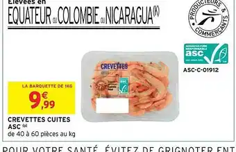Intermarché Hyper Crevettes cuites asc offre