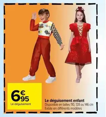 Carrefour Le déguisement enfant offre