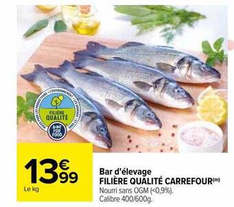 Carrefour Bar d'élevage filière qualité carrefour offre