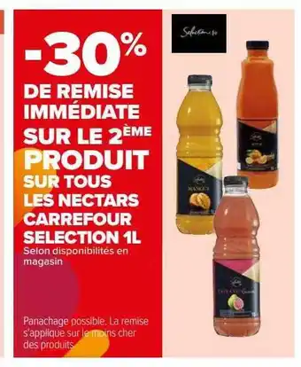 Carrefour Nectars carrefour sélection 1 l offre
