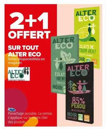 Carrefour Alter eco offre