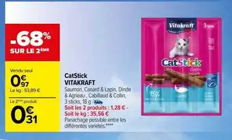 Carrefour Catstick vitakraft offre