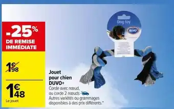 Carrefour Jouet pour chien duvo+ offre