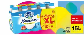 Carrefour Lait uht sans lactose offre