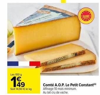 Carrefour Comté a.o.p. le petit constant offre