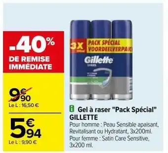 Carrefour Gel à raser offre